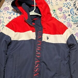 US Polo Assn Red and Navy Jacket